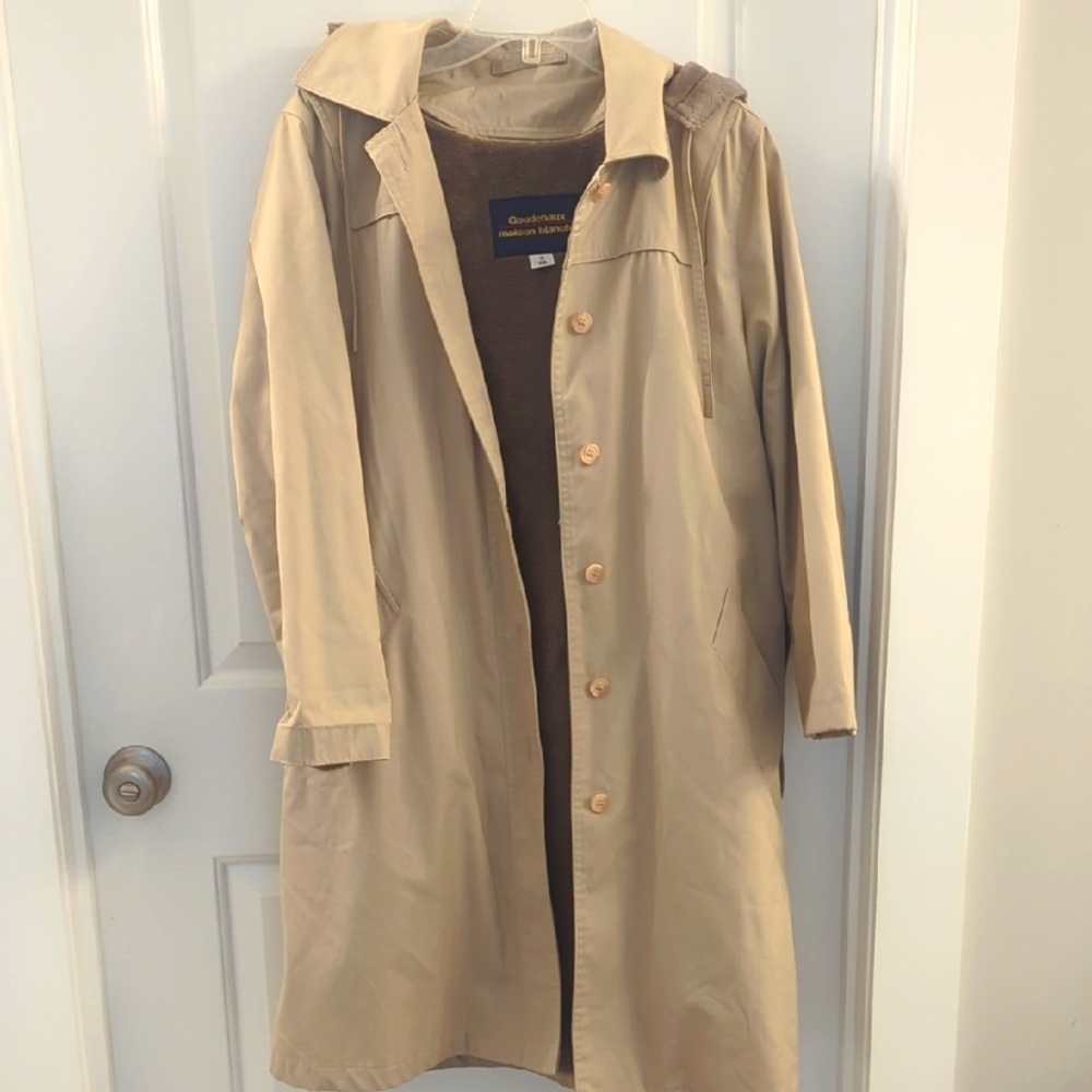 Goudchaux Maison Blanche Beige Long Coat